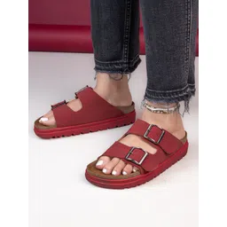 Mast & Harbour Women Open Toe Flats with Buckles-picture-31