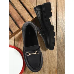 Mast & Harbour Women Patent Leather Loafers-picture-15