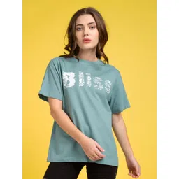 Mast & Harbour Women Printed Applique T-shirt-picture-31