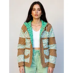 Mast & Harbour Women Printed Hooded Sweatshirt-picture-34