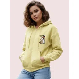 Mast & Harbour Women Printed Hooded Sweatshirt-picture-31