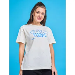 Mast & Harbour Women Printed Raw Edge T-shirt-picture-24