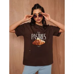 Mast & Harbour Women Printed Relaxed Fit T-shirt-picture-39