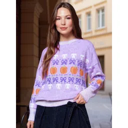 Mast & Harbour Women Printed Sweatshirt-picture-15