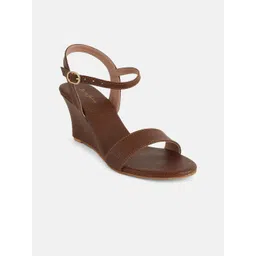 Mast & Harbour Women Round Toe Wedge Heel Sandals image 1