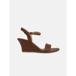 Mast & Harbour Women Round Toe Wedge Heel Sandals image 4