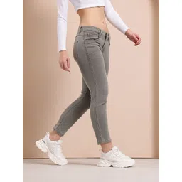 Mast & Harbour Women Slim Fit Stretchable Cropped Jeans-picture-33