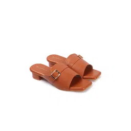 Mast & Harbour Women Solid Block Heel Sandals-picture-28