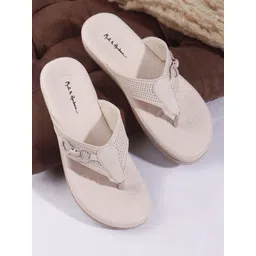 Mast & Harbour Women Solid Comfortable Open Toe Flats-picture-32