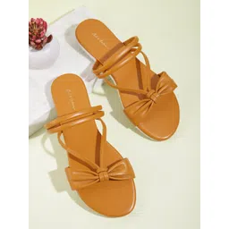 Mast & Harbour Women Solid Open Toe Flats-picture-18