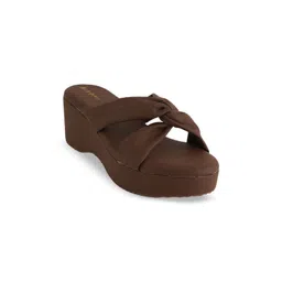 Mast & Harbour Women Solid Round Toe Sandals-picture-35