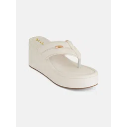 Mast & Harbour Women Solid Wedge Heel Sandals with Other-picture-35