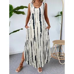 Mast & Harbour Women Tie and Dye Dyed Maxi Dress-image-1