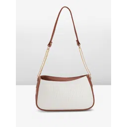 mast & harbour Women White, Tan Shoulder Bag-picture-10