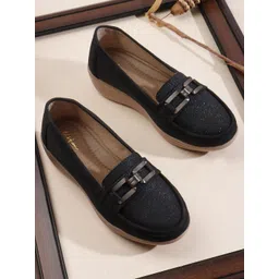 Womens Stylish Comfort Loafers with Soft Sole and Metal Buckle Loafers For Women-image-21