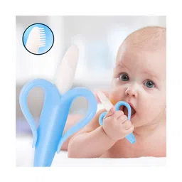 Mastela Silicone Banana Shaped Teething Toothbrush - Blue-picture-28