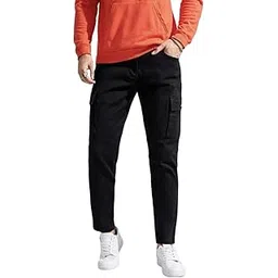 masterly weft Cargo Style Denim Jeans for Men-picture-13