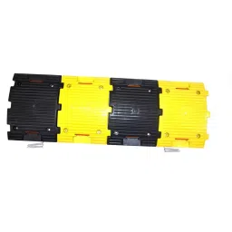 Mastership Speed Breaker PVC Yellow & Black Size - (250 x 365 x 50 mm) 4 PC 1 mtr-picture-45