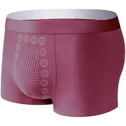 mastyle Mens Magnetic Energetic Massage Underwear | Breathable Boxer Brief Brown-picture-25