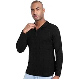matelco Mens Cable Knit Half Zip Pullover Sweater-picture-48