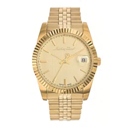 Mathey-Tissot Men Gold-Toned Brass Dial & Gold Toned Stainless Steel Bracelet Style Straps Analogue Watch-picture-30