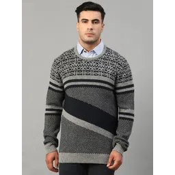 Matinique Men Grey & Black Pullover-picture-30
