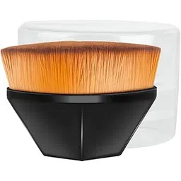 Matra Foundation Brush with Travel Case - Magic Diamond Makeup Brush with Soft Dense Synthetic Bristles & Petal Shape - Flat Top Kabuki Hexagon Brush for Blending of Liquid, Cream & Blush Cosmetics-picture-16