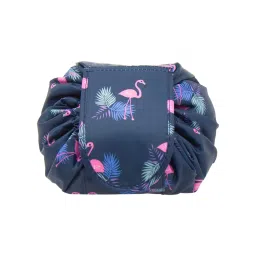 Matra Lazy Cosmetic Bag Makeup Pouch Vanity Organizer Travel Toiletry Magic Pocket With Drawstring-picture-12