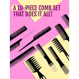 MATRA Set Of 10 Professional Hair Comb image 2