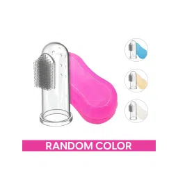 Matra Silicone Baby Toothbrush 2 In 1 Finger Toothbrush With Storage Case For Teething Gums-picture-12