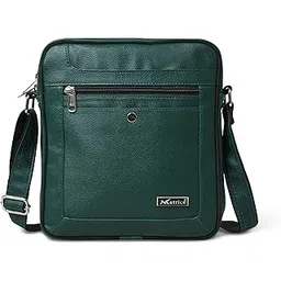 matrice Faux Vegan Leather Sling Messenger Bag for Men, Multipurpose Men's Crossbody Waterproof Bag, Travel Shoulder Bag with Adjustable Strap for Office-picture-10