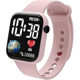 Matrix Kids Edition LED Watch, Waterproof & Shockproof LED Watch for Boys & Girls (Grey) image 1