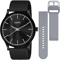 matrix Swap Analog Black Dial Watch with Interchangeable Straps for Men & Boys-picture-33