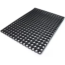 Mats Avenue Extra Large Industrial Rubber Hollow Mat 100x150 CM (1x1.5 Meter) 22 MM Thick Heavy Duty Out Door Mat for Large Entrance and Electrical Areas Black Color with Holes-picture-28
