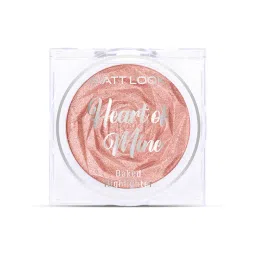 Matt Look Heart of Mine Baked Highlighter 06 Rosy Dew - 8 gm-picture-23