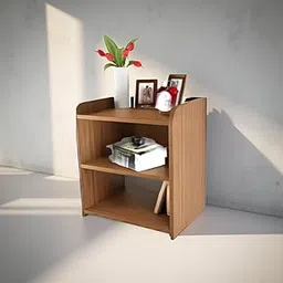 MATTERHORN Engineered Wood Bedside Table, End Table, with Shelfs for Storage (DIY, 53 x 43 x 25cm,MOBT-93102 Almond Beige)-picture-29