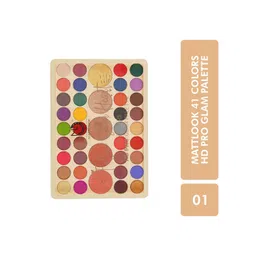 MATTLOOK 41 Colors HD PRO Glam Palette Make-up Kit - Multicolor 01-picture-34