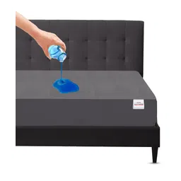 Mattress Protector Water Proof  Breathable Hand & Machine Washable Fitted elastic band- 72 x 36 Inch - Water Resistant Ultra Soft Bed Cover Single Bed - (Grey)-picture-27