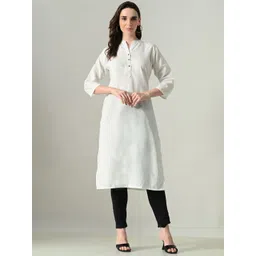 MAURYA Mandarin Collar Straight Kurta-picture-21