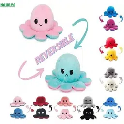 maurya Moody Flip Flop Reversible Octopus toy soft animal for girls/Boys Pack of 1 Pcs - 18 cm-picture-37