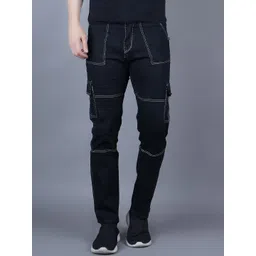 MaverIQ Men Classic Tapered Fit Mid-Rise Stretchable Jeans-picture-16