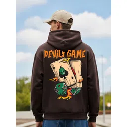 MaverIQ Men Graphic Printed Hooded Neck Full Sleeve Hoodie-picture-30