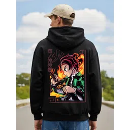 MaverIQ Men Graphic Printed Hooded Sweatshirt-picture-33