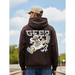 MaverIQ Men Printed Hooded Pullover Sweatshirt-picture-11