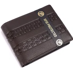 maweshi Men Trendy Brown Genuine Leather RFID Wallet-picture-21