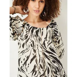 max Animal Print A-Line Dress image 4
