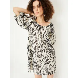 max Animal Print A-Line Dress image 1