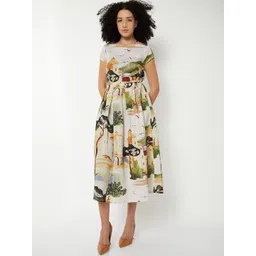 max Bohemian Print Fit & Flare Midi Dress-picture-23