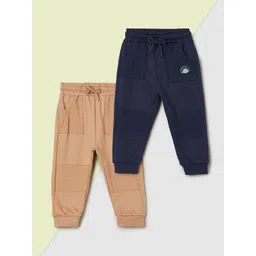 max Boys 2-Pcs Textured Pure Cotton Mid-Rise Joggers-picture-41