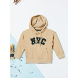 max Boys Alphanumeric Printed Cotton Hooded Sweatshirt-picture-41